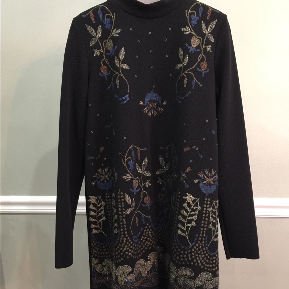 Black Zara Dress w/ Patterns